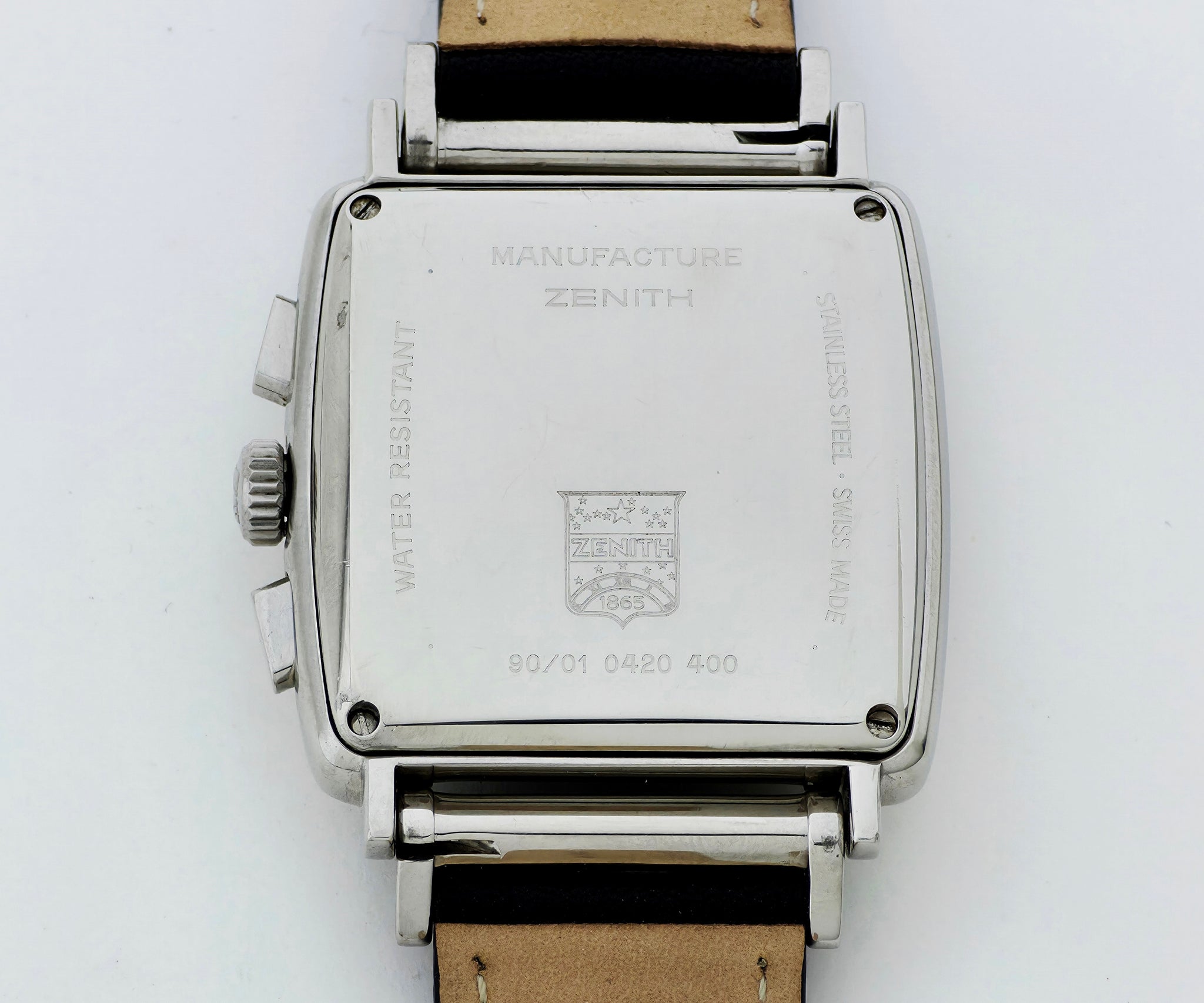 Zenith El Primero Chronograph Automatic Cal. 400 Steel Square Men's watch Ref: 90/01.0420.400
