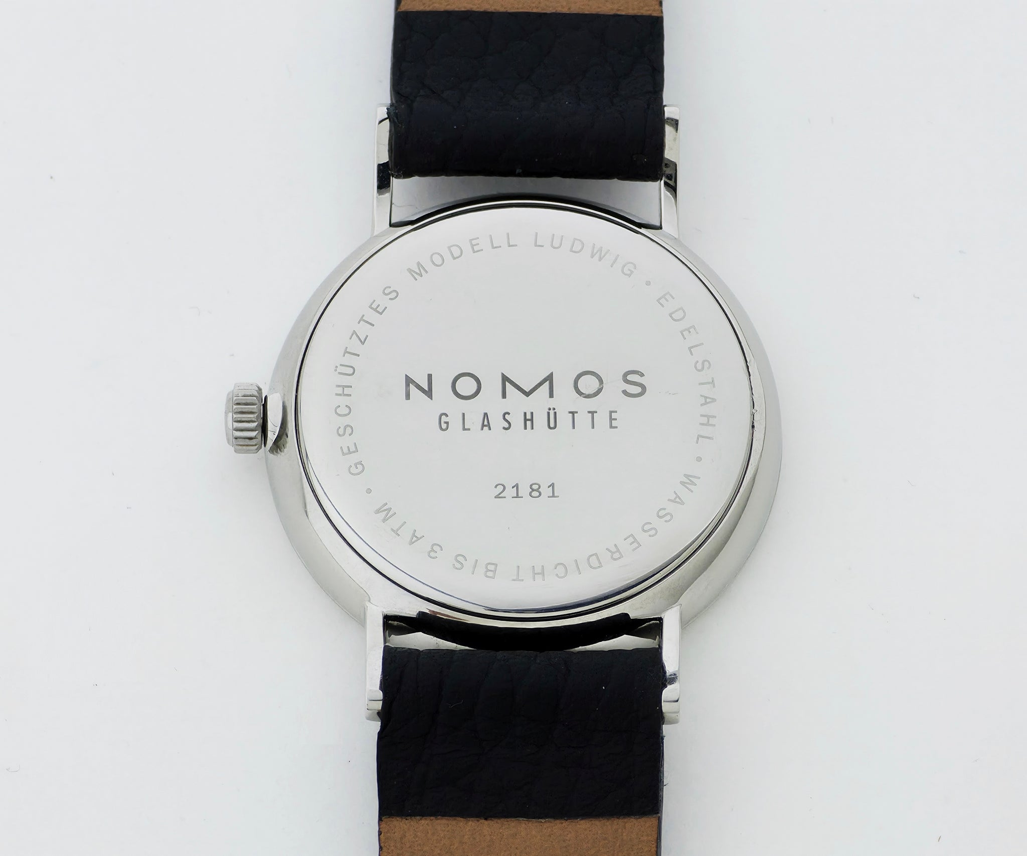 NOMOS Glashutte Ludwig Mechanical Cal. 7001 Steel case 33mm Ref: 244 / 201