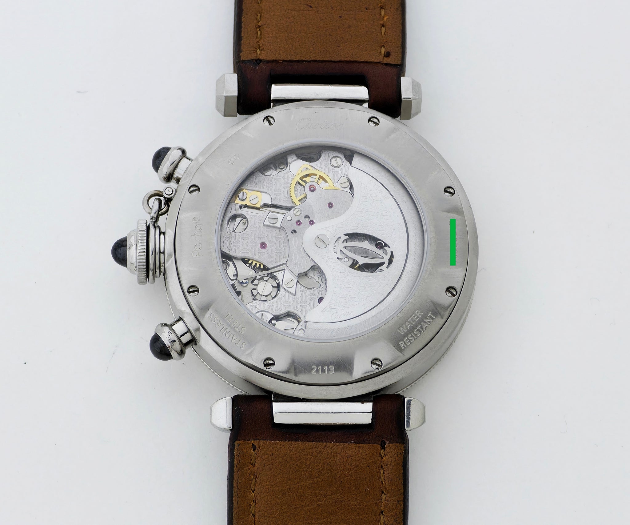 Cartier Pasha Chronograph Automatic Cal. 205 Steel case 38mm Ref: 2113