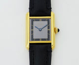 Cartier Must de Tank Vermeil 925 Silver & Gold plated Women's watch Ref: 5057001