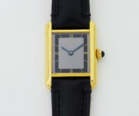 Cartier Must de Tank Vermeil 925 Silver & Gold plated Women's watch Ref: 5057001