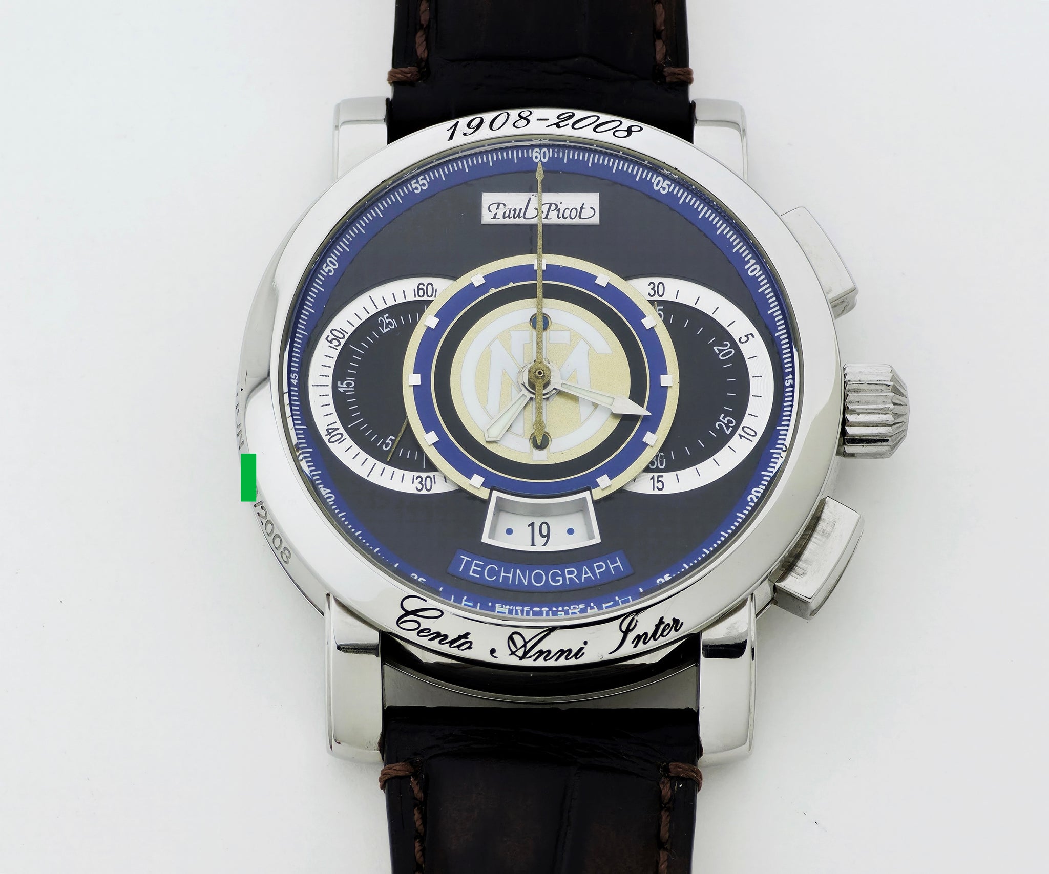 Limited Paul Picot Technograph F.C. Internazionale, Chronograph Automatic watch Ref: 0334