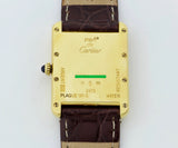 Cartier Must-de Tank Louis Quartz, 925 Silver & Gold Plated Unisex watch Ref: 2413