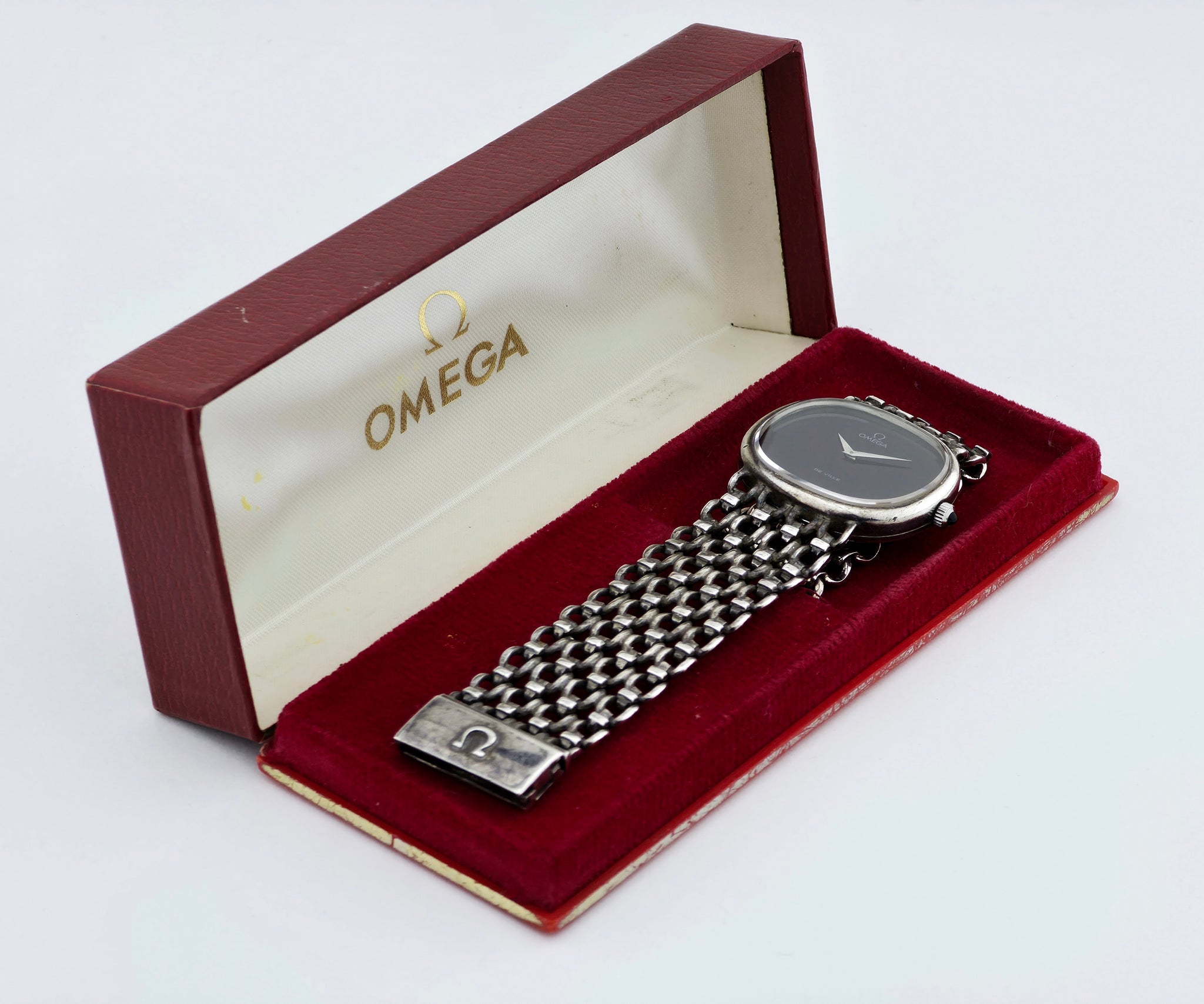 Vintage Omega De Ville mechanical Cal. 625 Jeux d'Argent 925 Silver case Ref. 8390