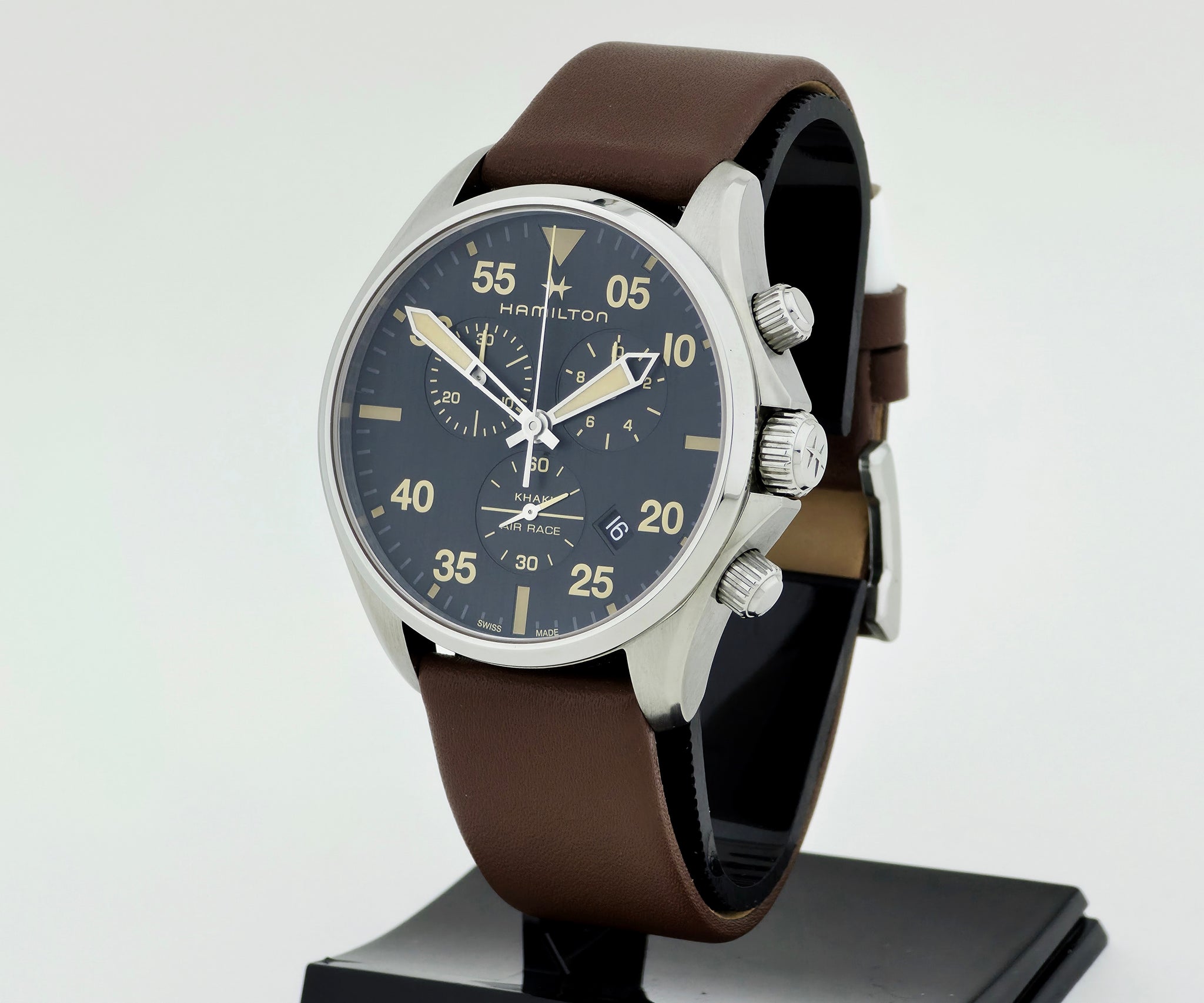 Hamilton Aviation Khaki Pilot Chronograph Quartz 43mm Steel case Ref: H767220