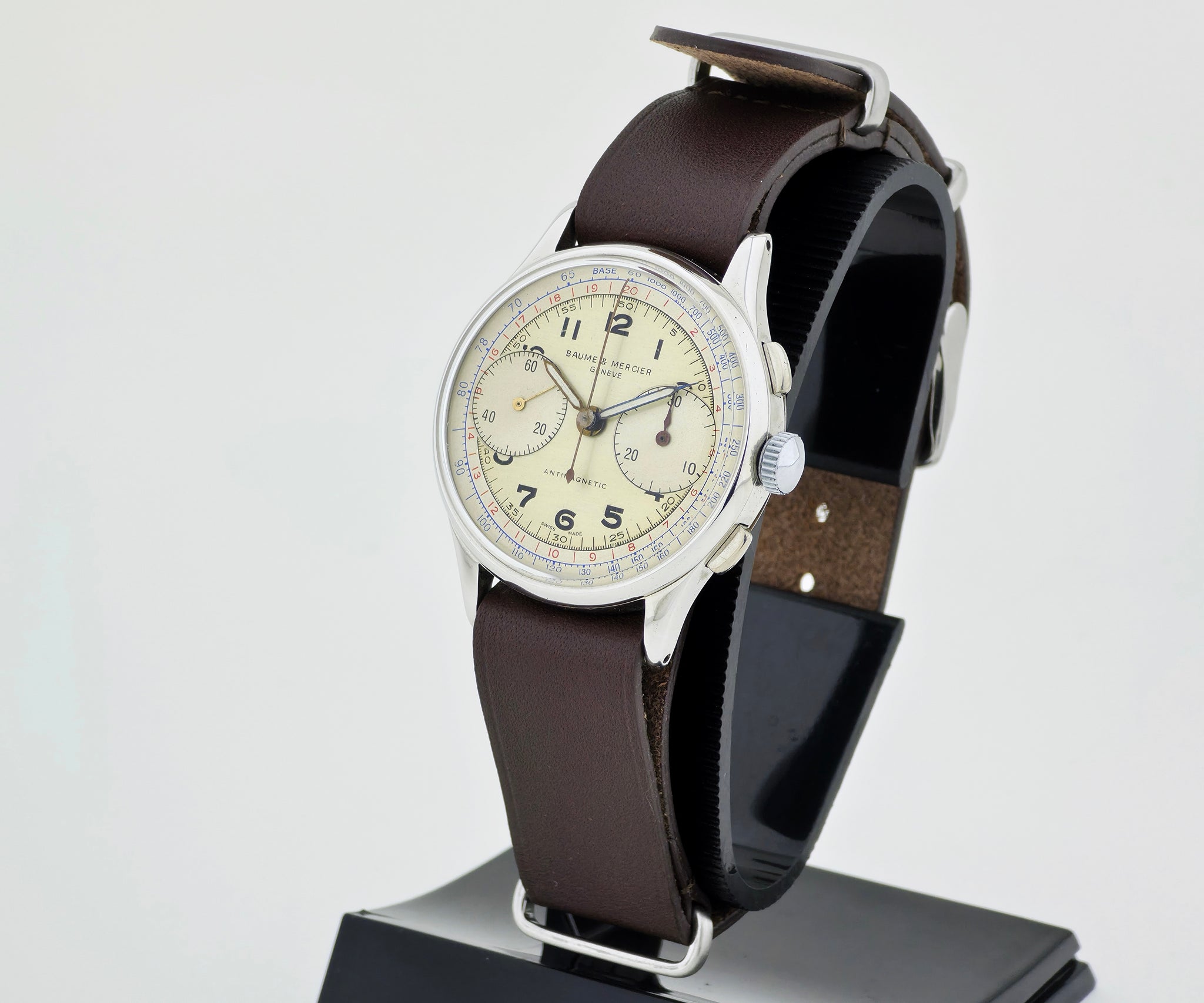 Vintage Baume & Mercier 1955 — The Doctor’s Chronograph mechanical Landeron Cal. 48