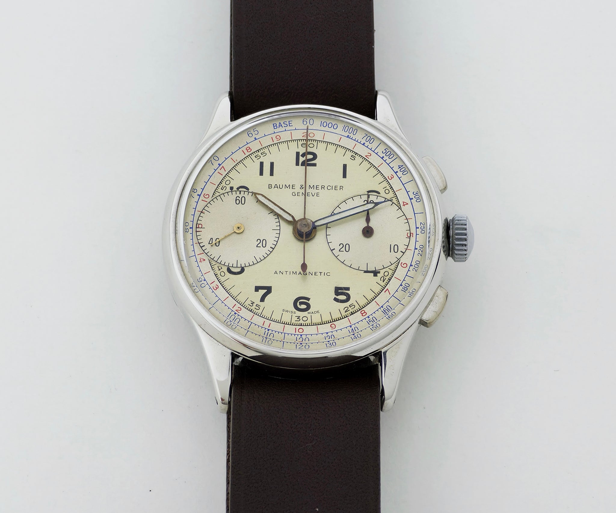 Vintage Baume & Mercier 1955 — The Doctor’s Chronograph mechanical Landeron Cal. 48