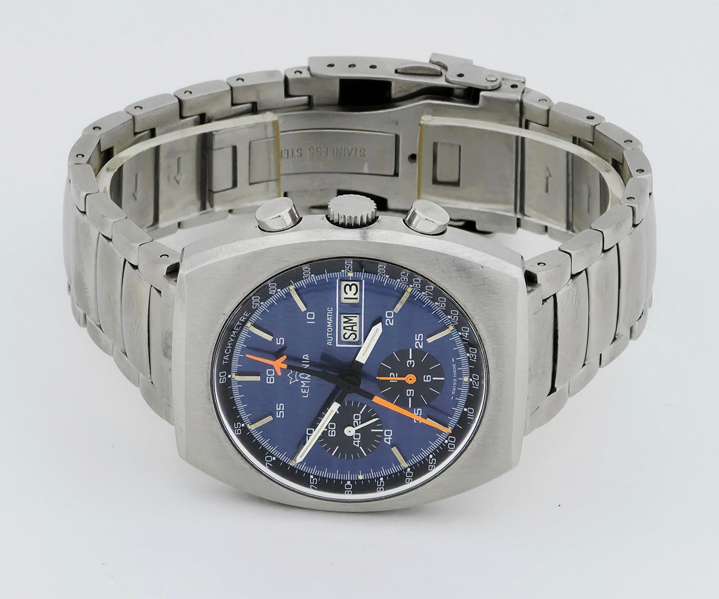 Vintage LEMANIA chronograph automatic Cal.5012 Steel case 40mm Ref: 11003