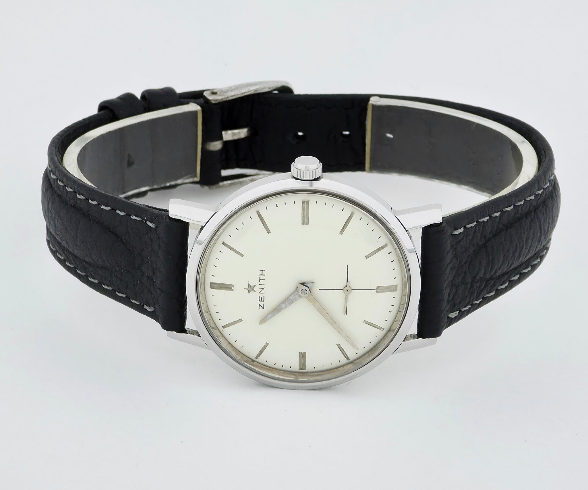 Vintage ZENITH mechanical Cal. 2531 Mid-size Stainless steel case 34mm