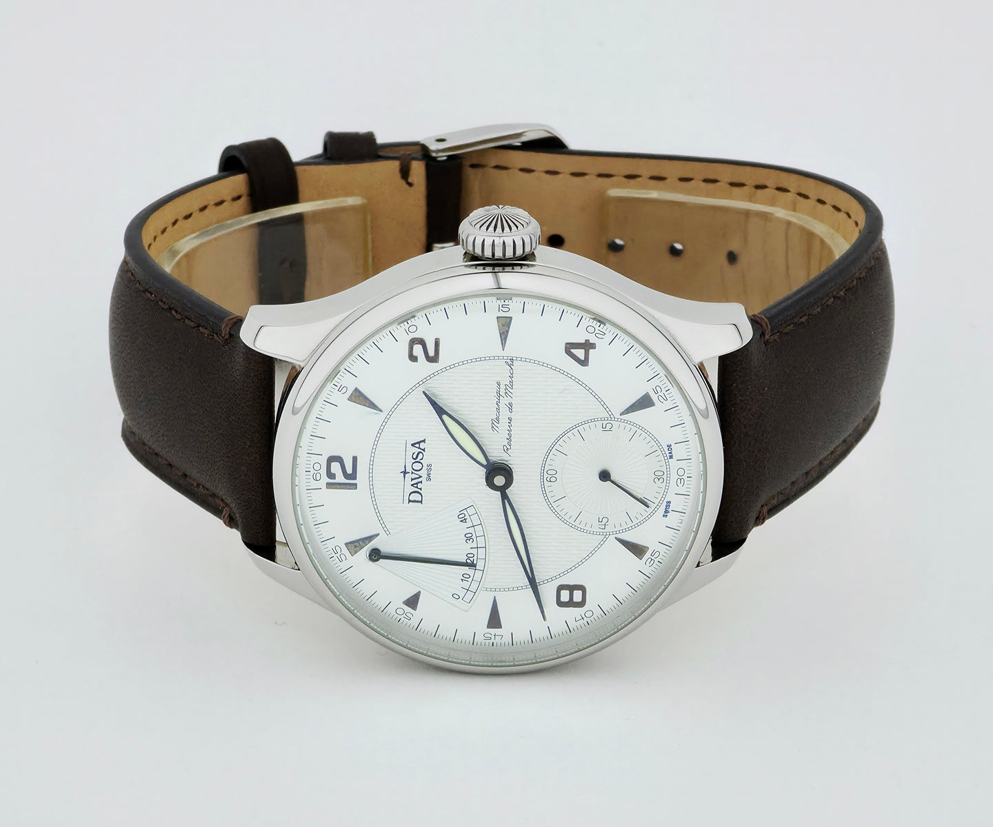 DAVOSA Power Reserve Mechanical, 44mm Steel Men's watch 6274.6498