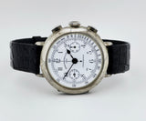 Vintage Eberhard & Co Chronograph mechanical Cal. 310-8. 925 Silver case 38mm Ref: 31008