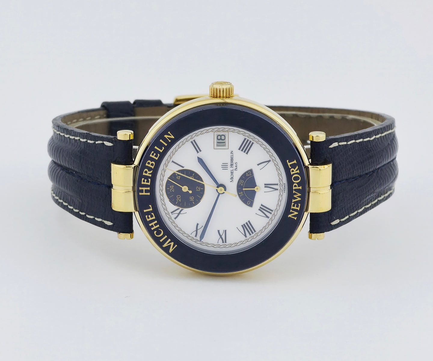 Michel Herbelin Newport, Power GMT Power reserve Automatic, 38mm case Ref: 1457 Limited edition ***/499