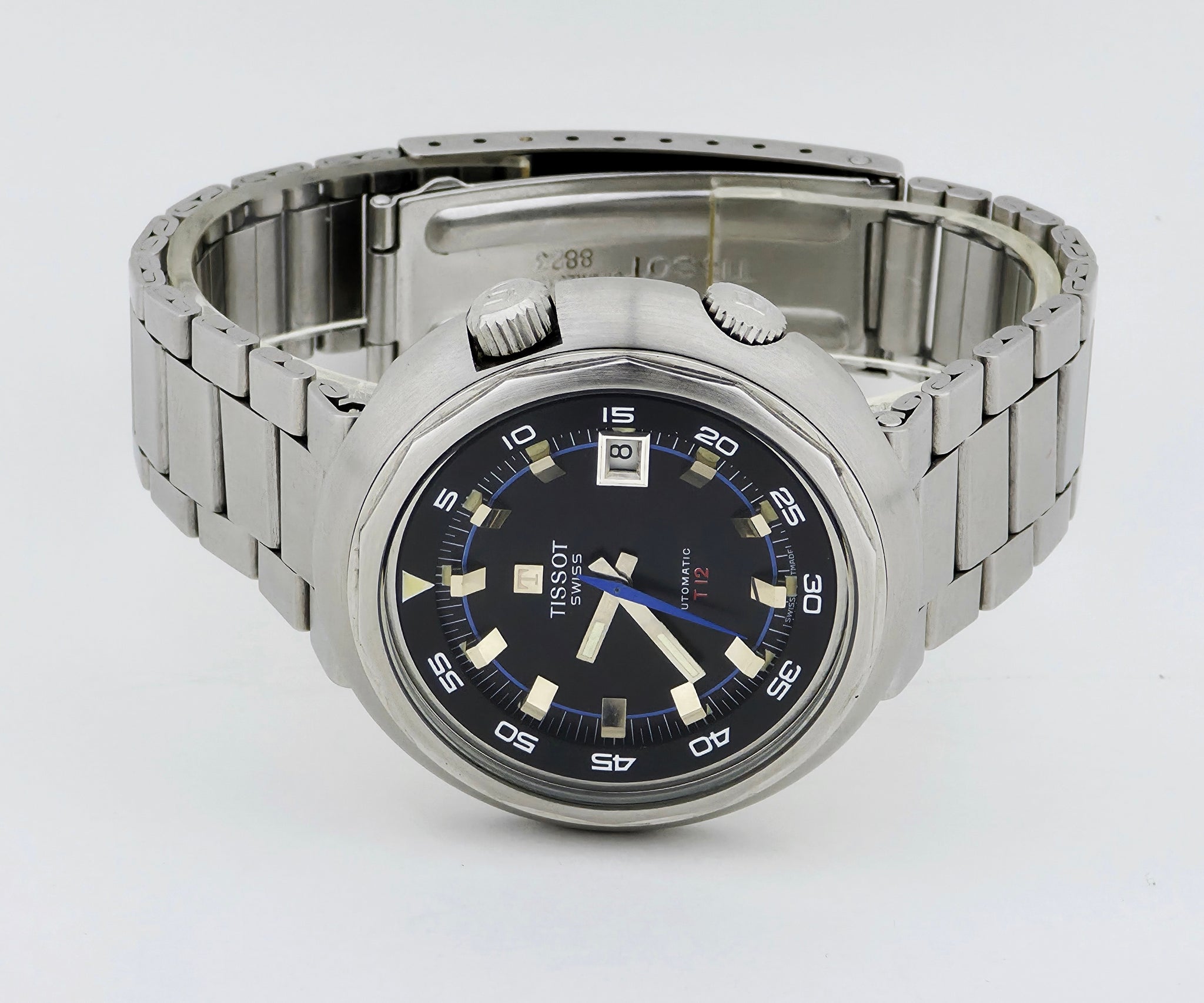 Vintage TISSOT  T-12 Super Compressor Automatic Cal.784.2  Steel 44mm watch Ref: 44678