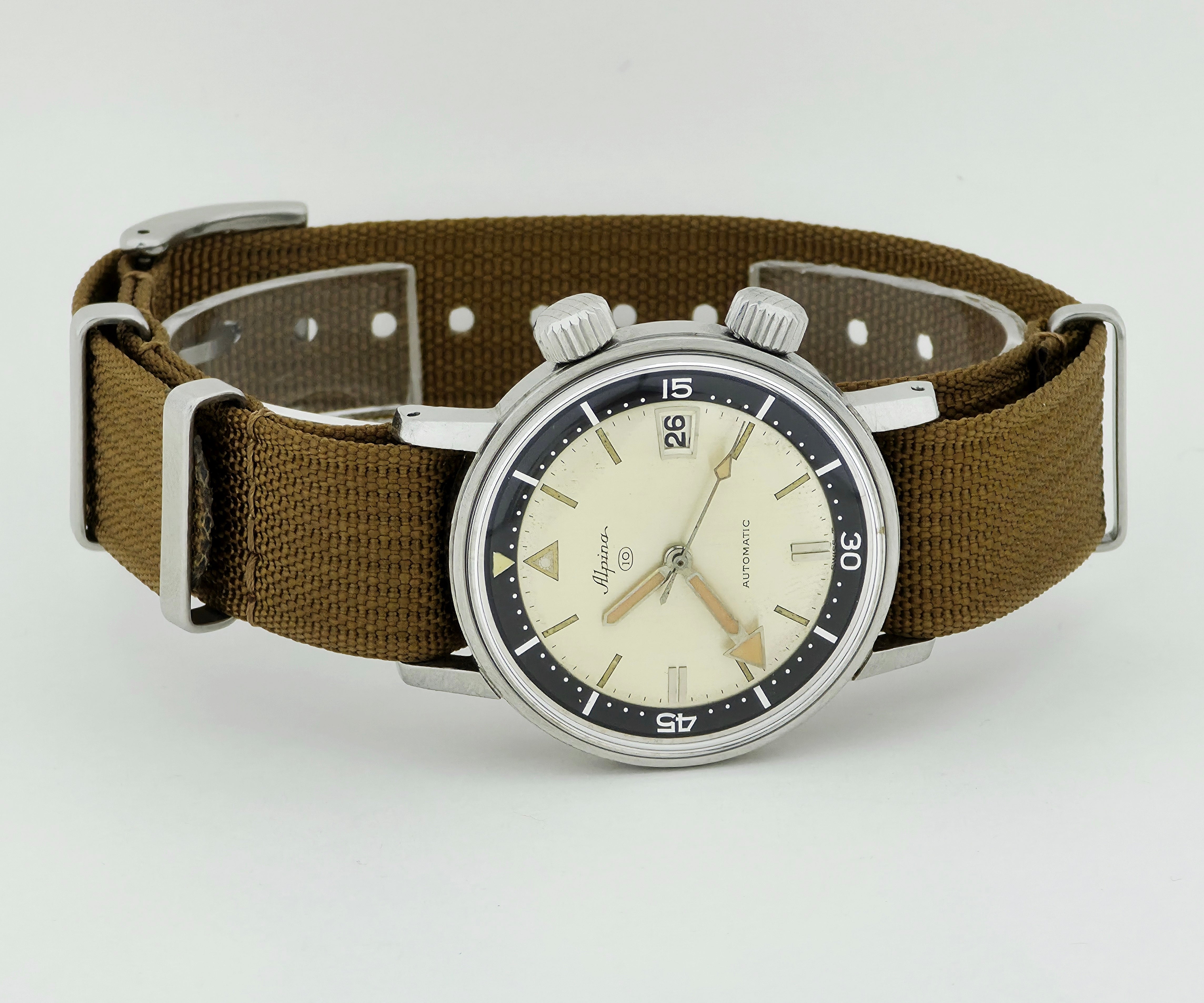 Vintage Alpina 10 Sea Strong Automatic, Super Compressor Diver