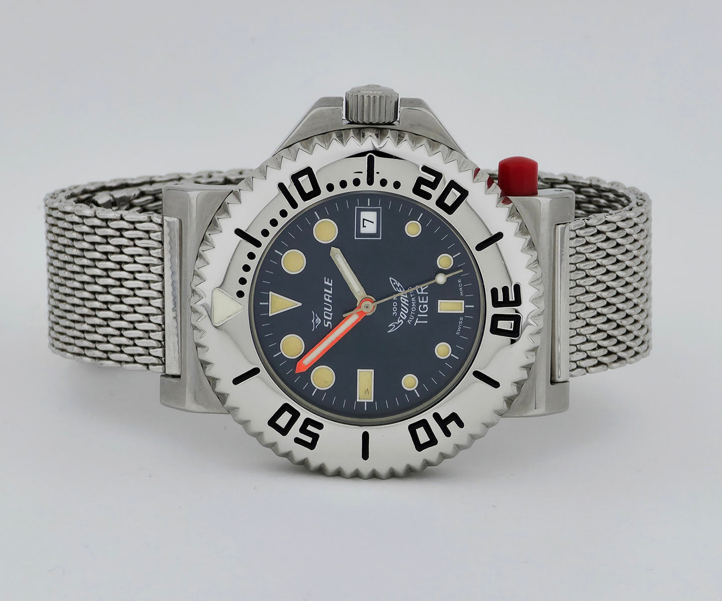 Squale TIGER Automatic 300m divers watch 44mm Steel case Ref: 2007