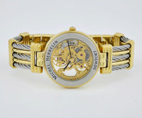 Michel Herbelin Newport Skeleton mechanical, 35mm Steel & Gold plated Ref: 1255