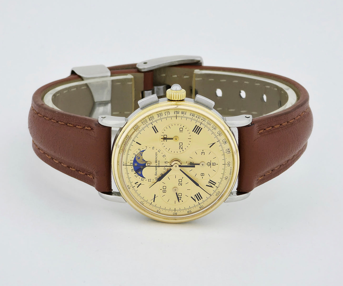 Baume & Mercier Chronograph mechanical Cal. 1883 Moonphase Unisex Watch  6102.099