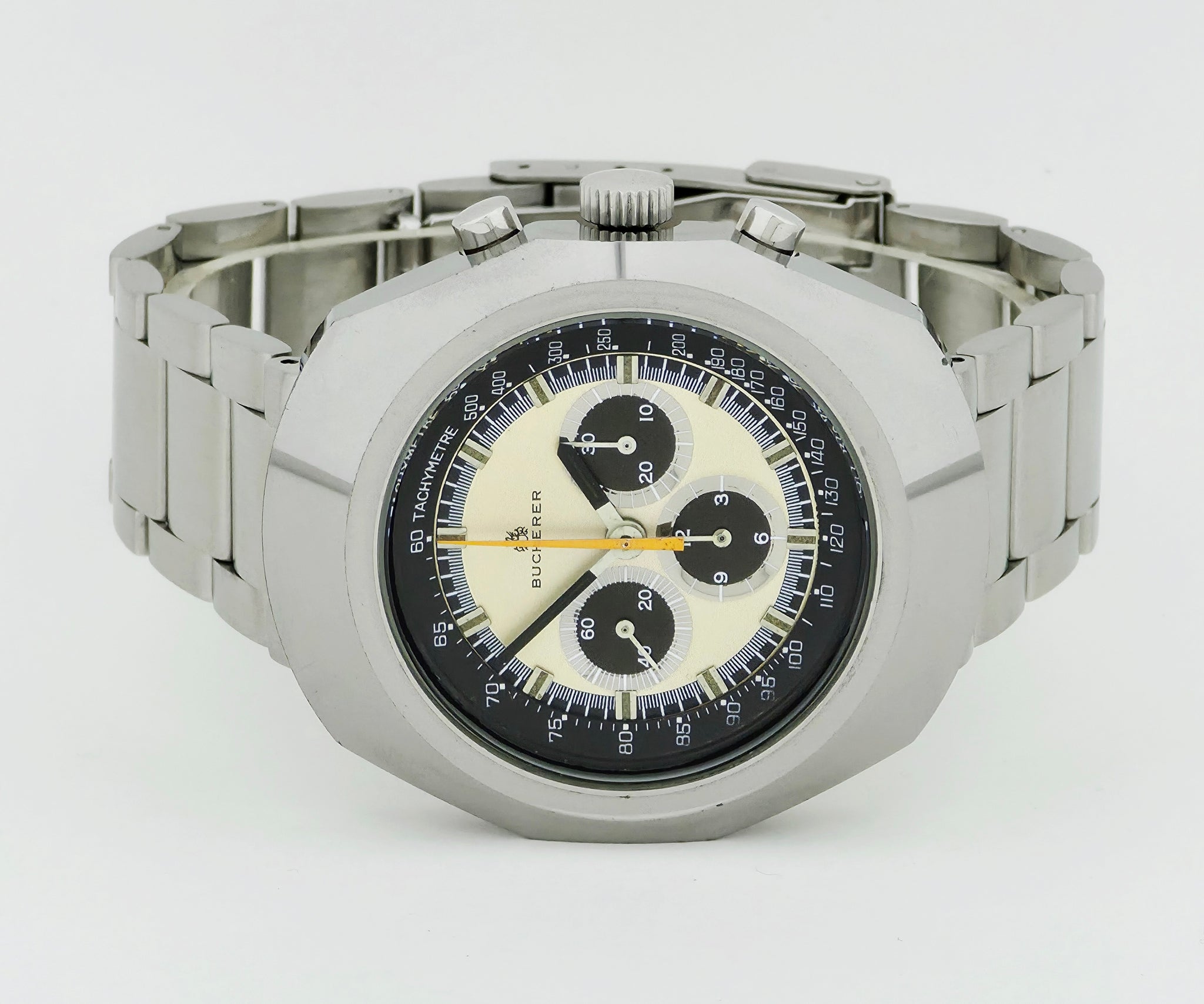 1970s Bucherer Anakin Skywalker 44mm Chronograph Lemania Cal. 1873  Panda Dial Ref: 9656