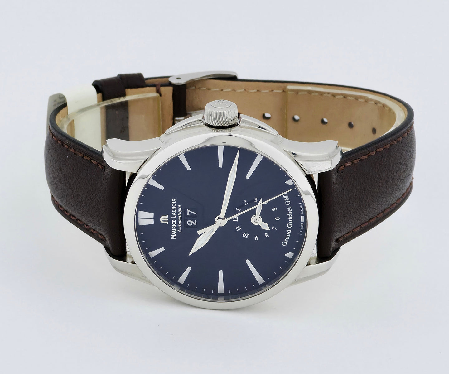 Maurice Lacroix Pontos Grand Guichet GMT Dual-Time, Automatic 40mm Steel PT6098