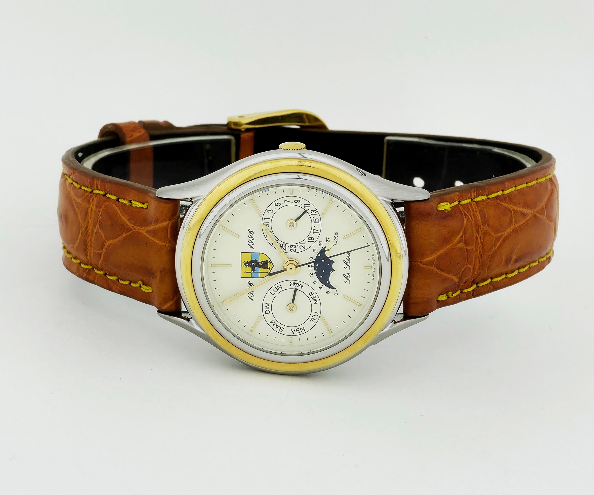 Le Lieu ( Kelek ) DUBOIS DEPRAZ day-date moon phase, automatic Two-tone case 35mm