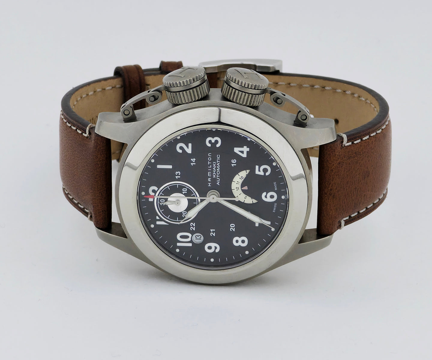 HAMILTON Khaki Navy Frogman, chronograph automatic 42mm Titanium Men's Watch Ref: H777160