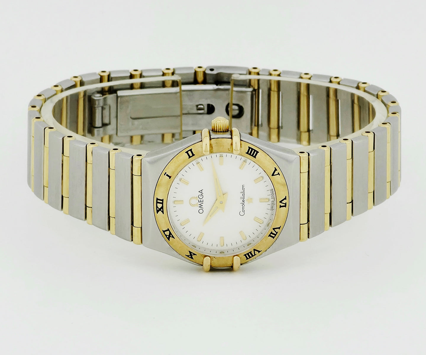 Ladies OMEGA Constellation Quartz 25mm Steel & 18k Gold Ref: 795.1202