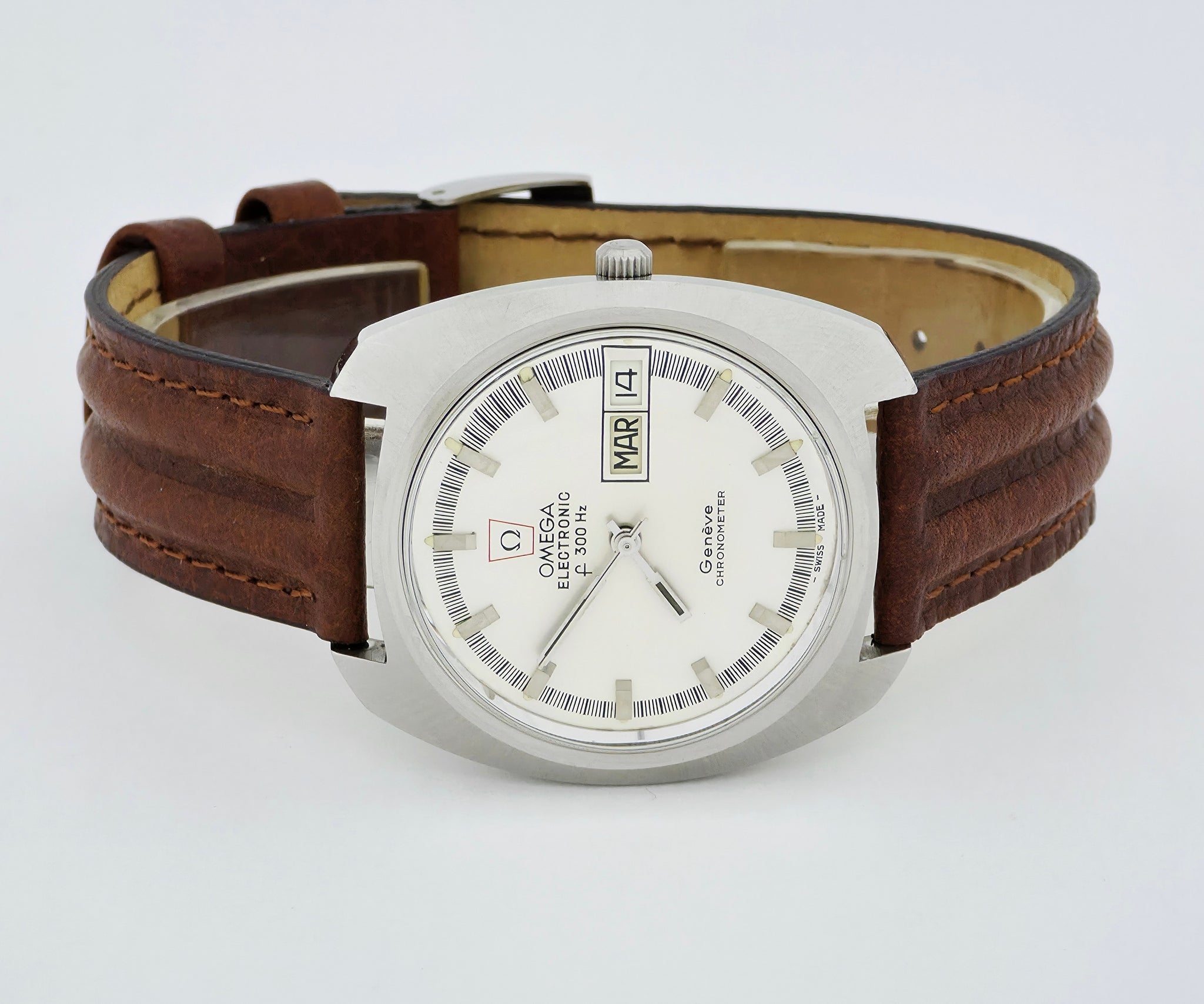 Vintage OMEGA f300Hz Quartz Cal. 1260 Steel Men's watch 38mm Ref: 198.031