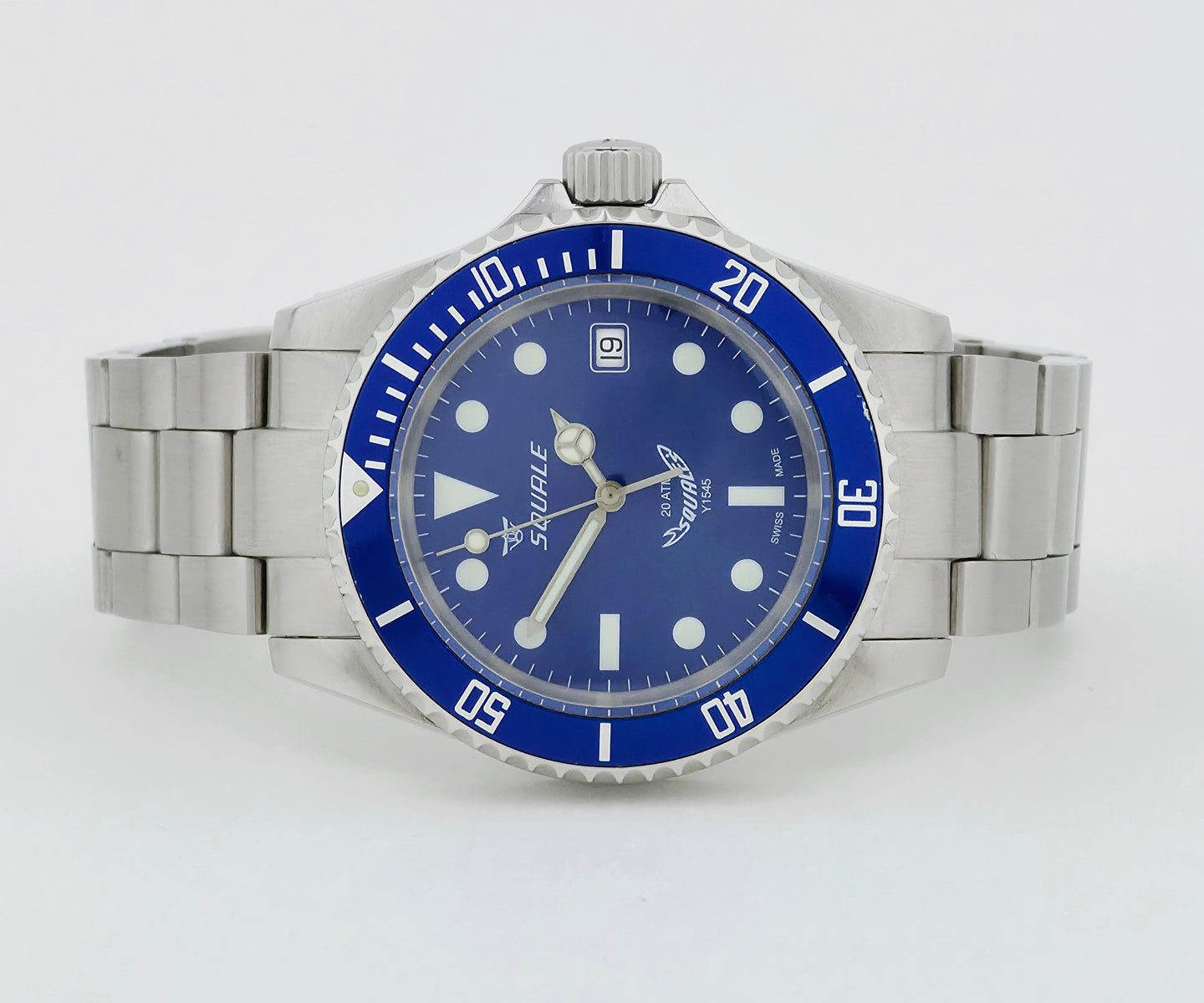 SQUALE Y1545 Automatic 20 ATM Diver's watch for men 40mm Steel case