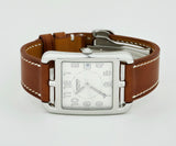 HERMES Cape Cod Quartz, 33mm Square Steel Men's Watch Ref: CC1.810