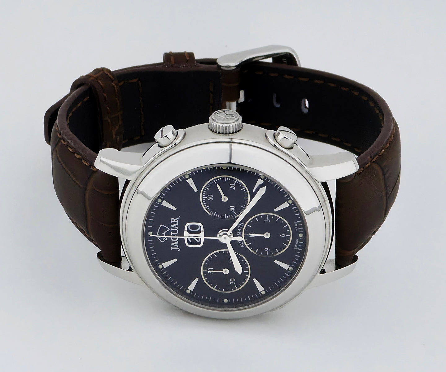 JAGUAR Chronograph Automatic Big-Date 41mm Stainless Steel  Ref: J942