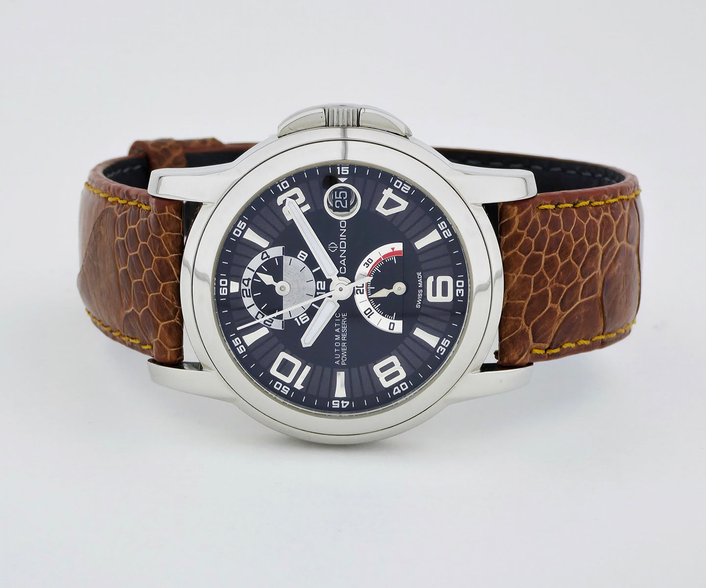 CANDINO Automatic GMT Power Reserve, 38mm Steel case Ref: C4313