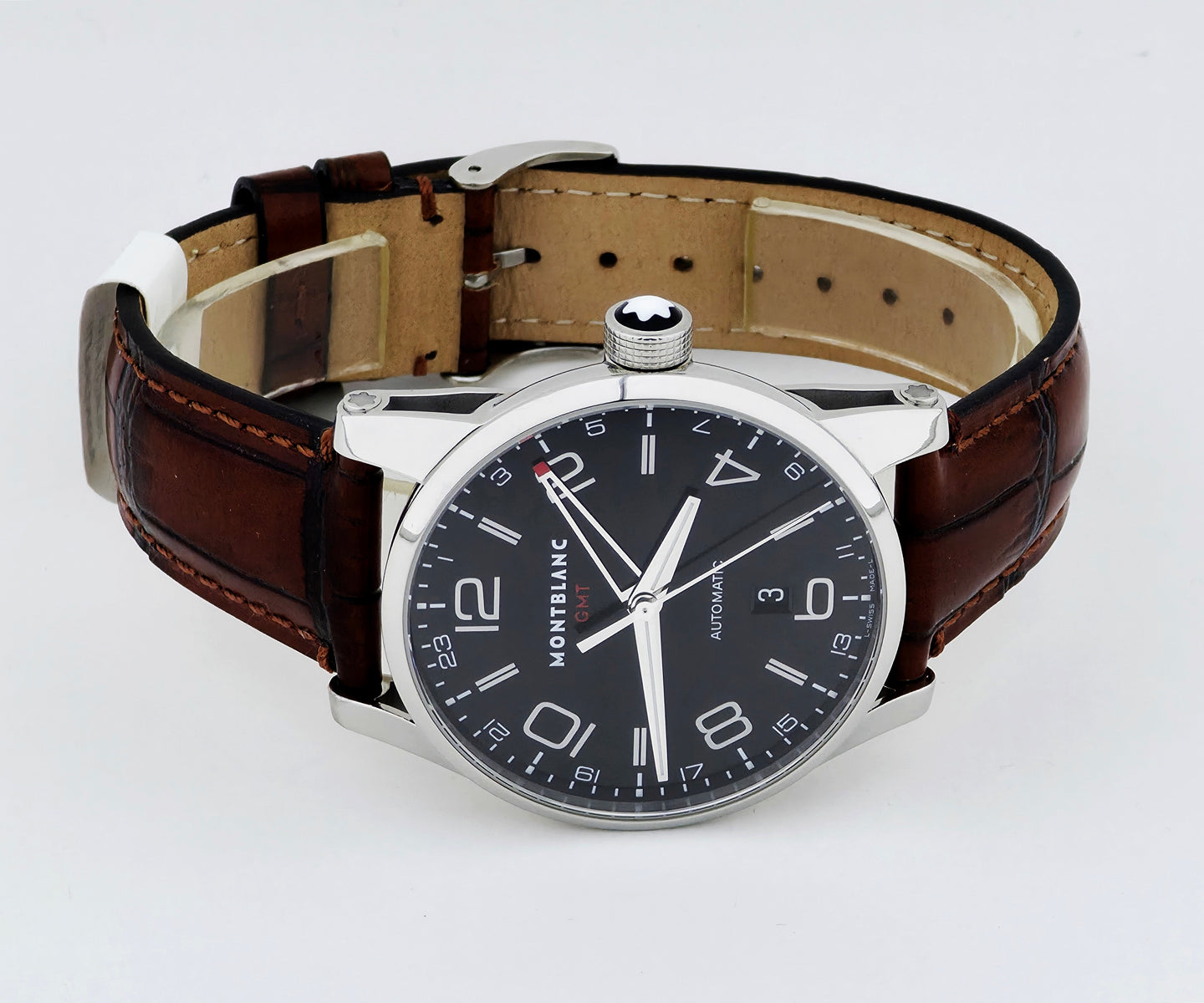 MONTBLANC TimeWalker GMT Automatic 42mm Steel Men's watch Ref: 7081