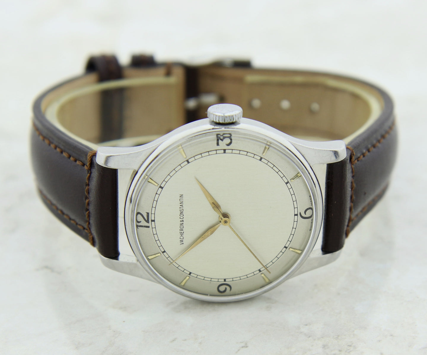 Vintage Vacheron Constantin Mechanical Cal. P454/5B Steel Men’s watch Ref: 4301