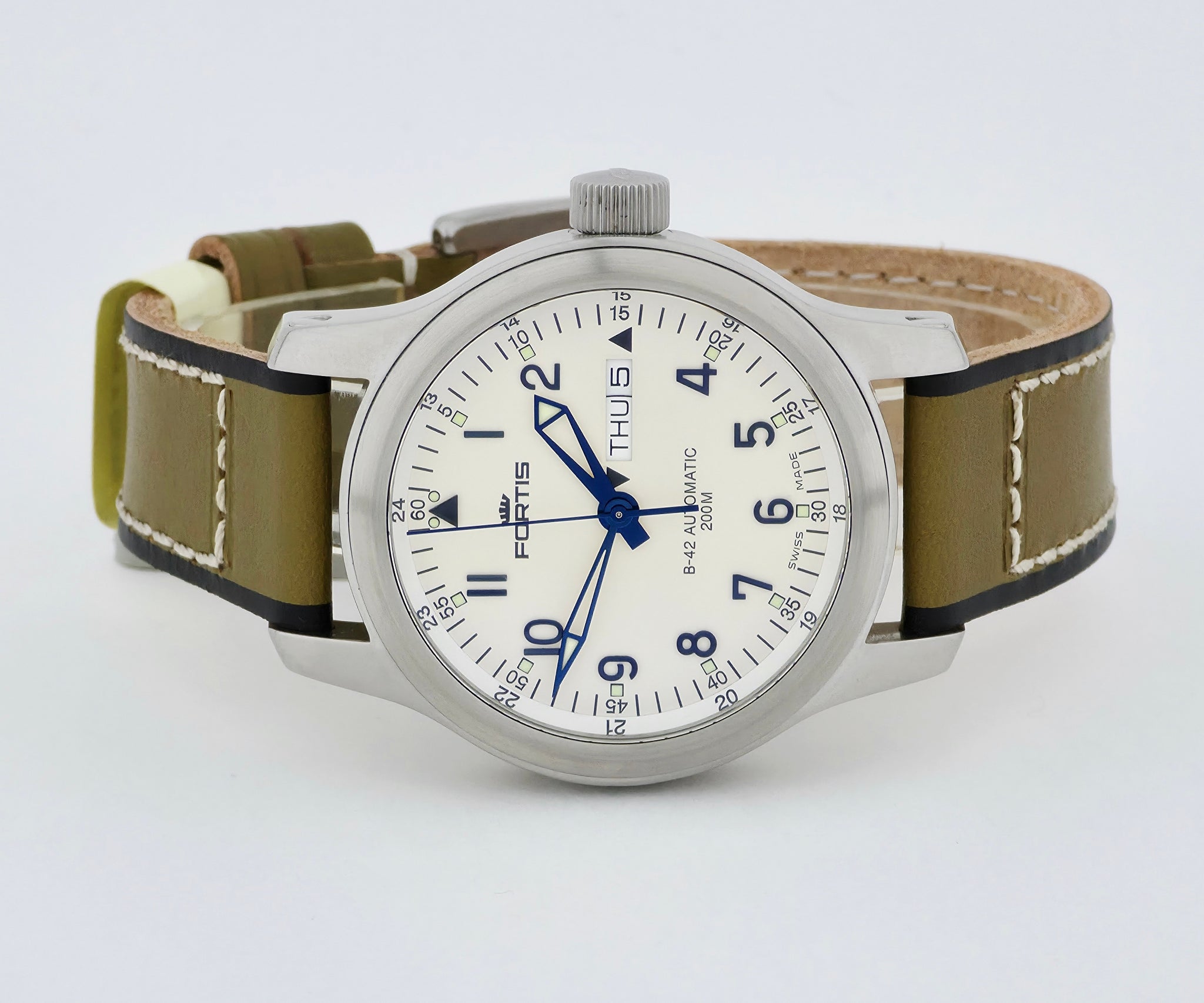 FORTIS B-42 Day-Date Automatic, 42mm Steel Men's watch 645.10.158.3