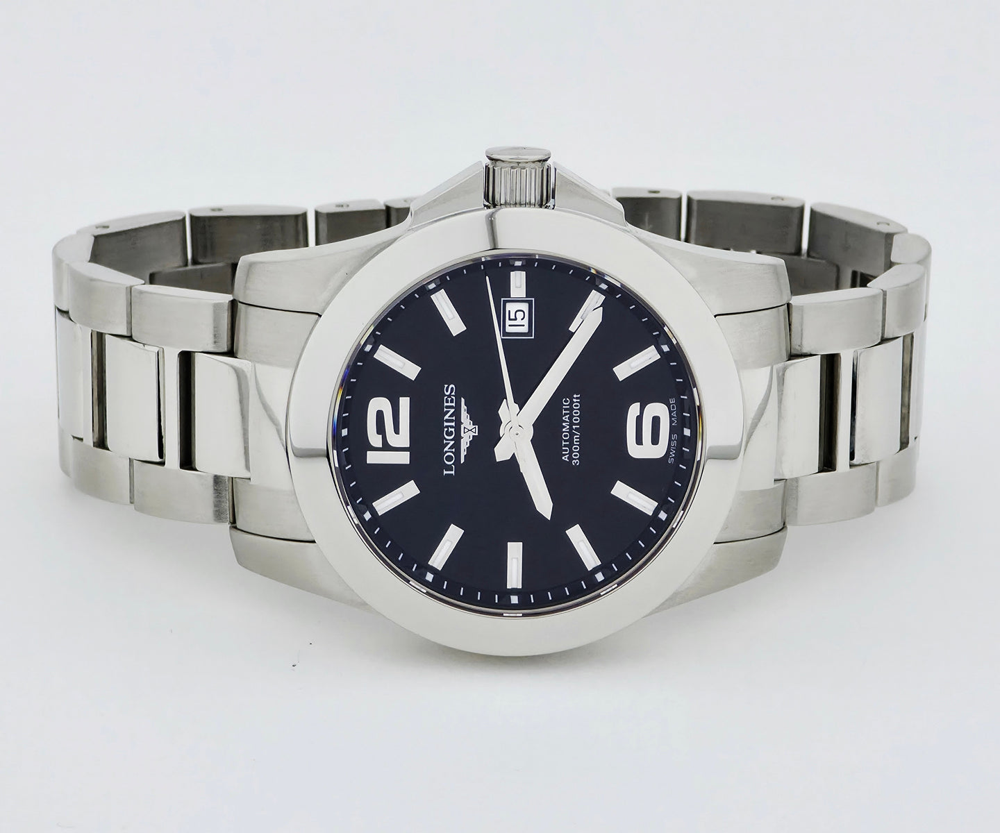 LONGINES Conquest 300m Automatic 41mm Steel Men's Watch Ref: L3.658.4