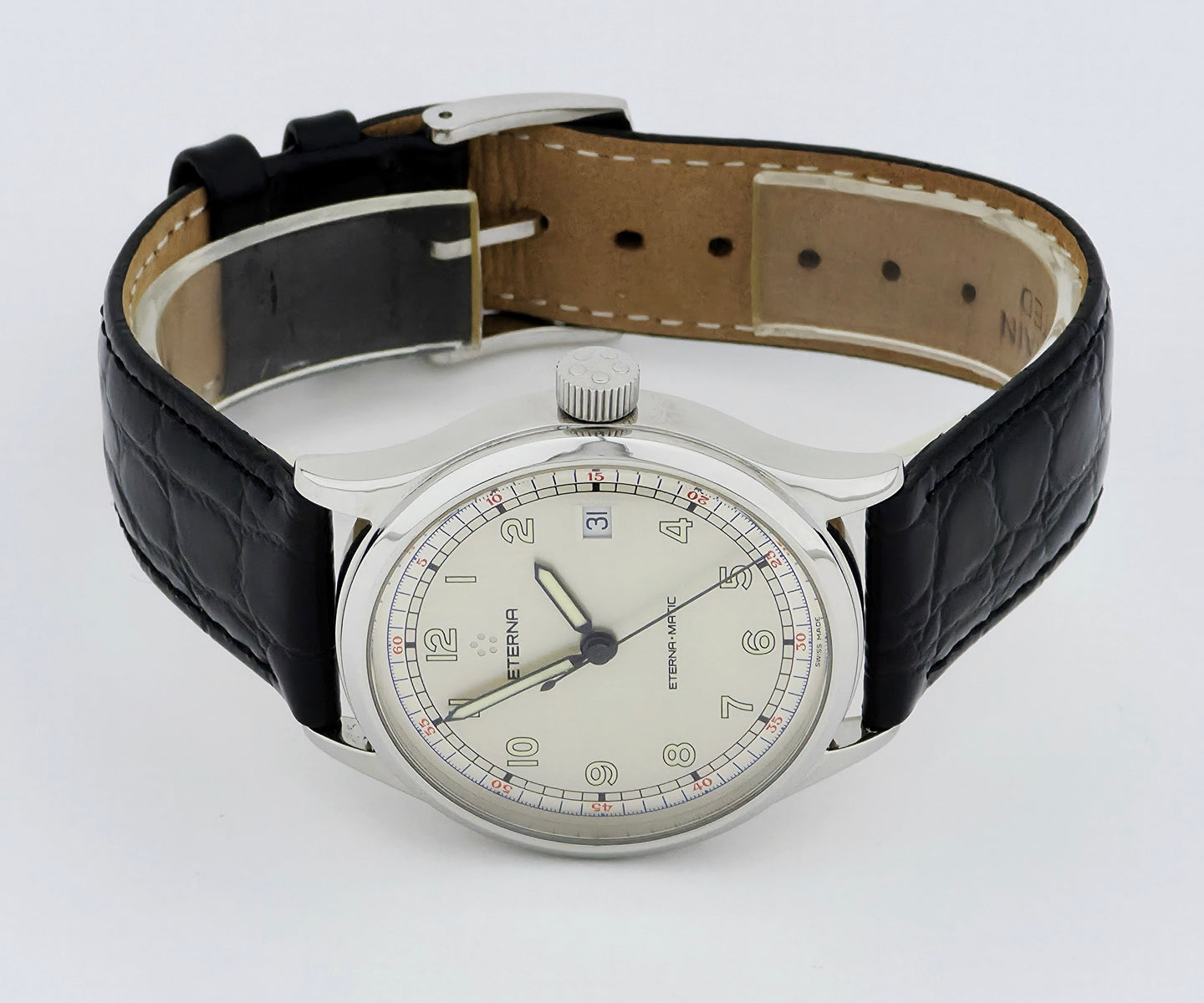 ETERNA-MATIC Cambridge Automatic 37mm Steel case Ref: 8507.41
