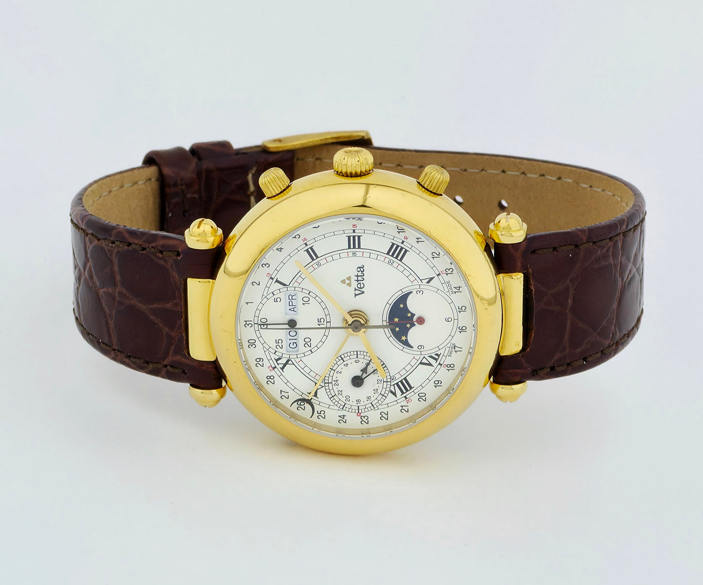 Vetta chronograph Automatic Cal 7751 Full calendar Moonphase Steel & Gold plated