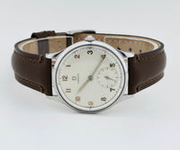 Rare 1940s OMEGA Mechanical Cal. 28 Steel case 35mm for Men’s Ref: 2403/1