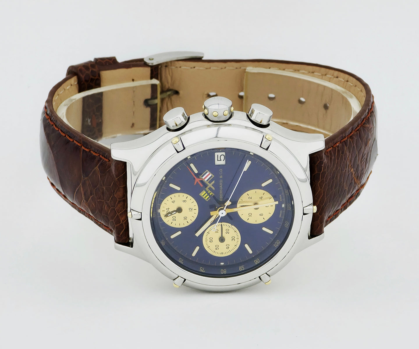 Eberhard & Co Grande Croisiere chronograph automatic Lemania 5100 Steel case 40mm 32022