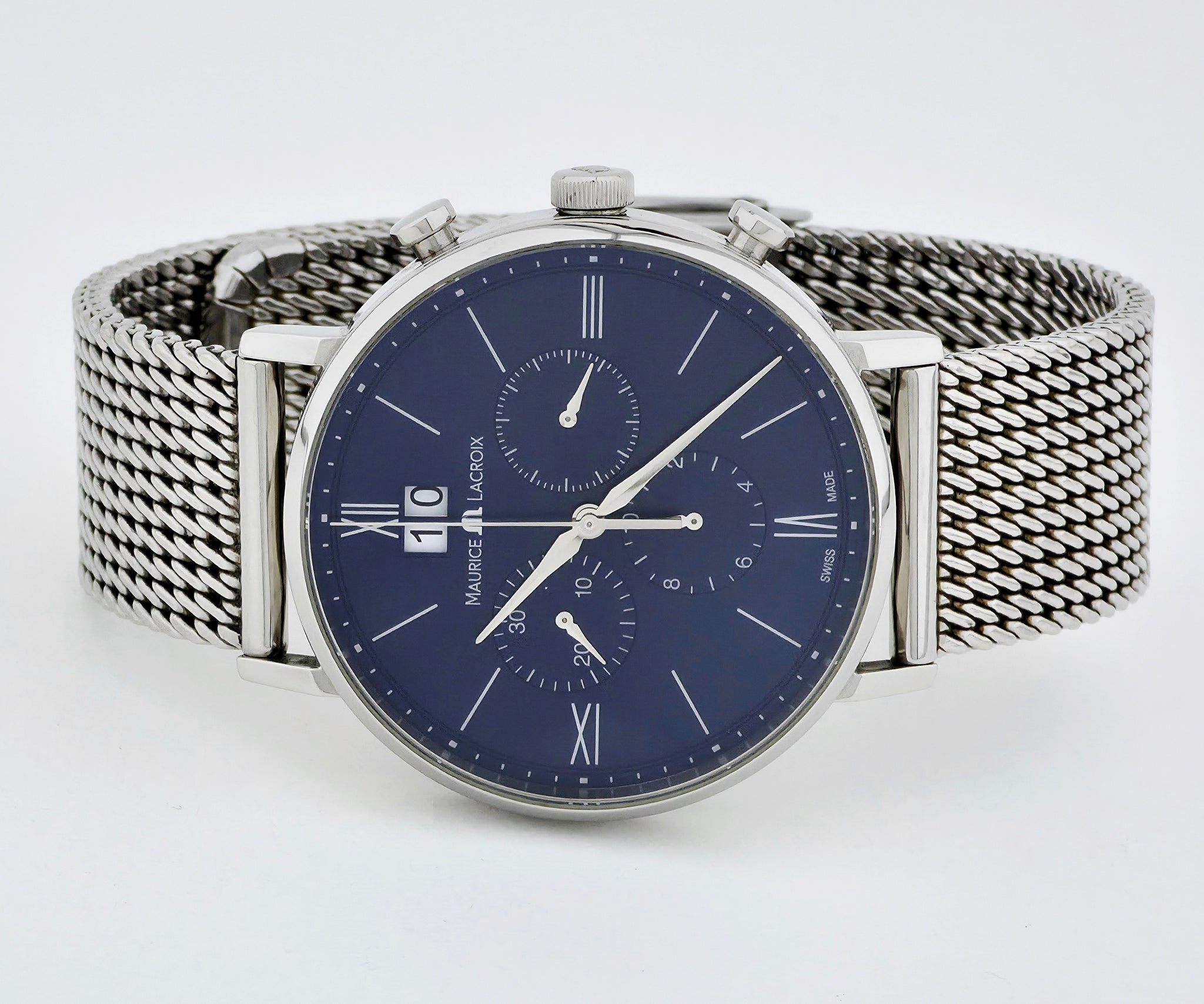 Maurice Lacroix Eliros Chronograph Quartz 40mm Steel Men's watch EL1088