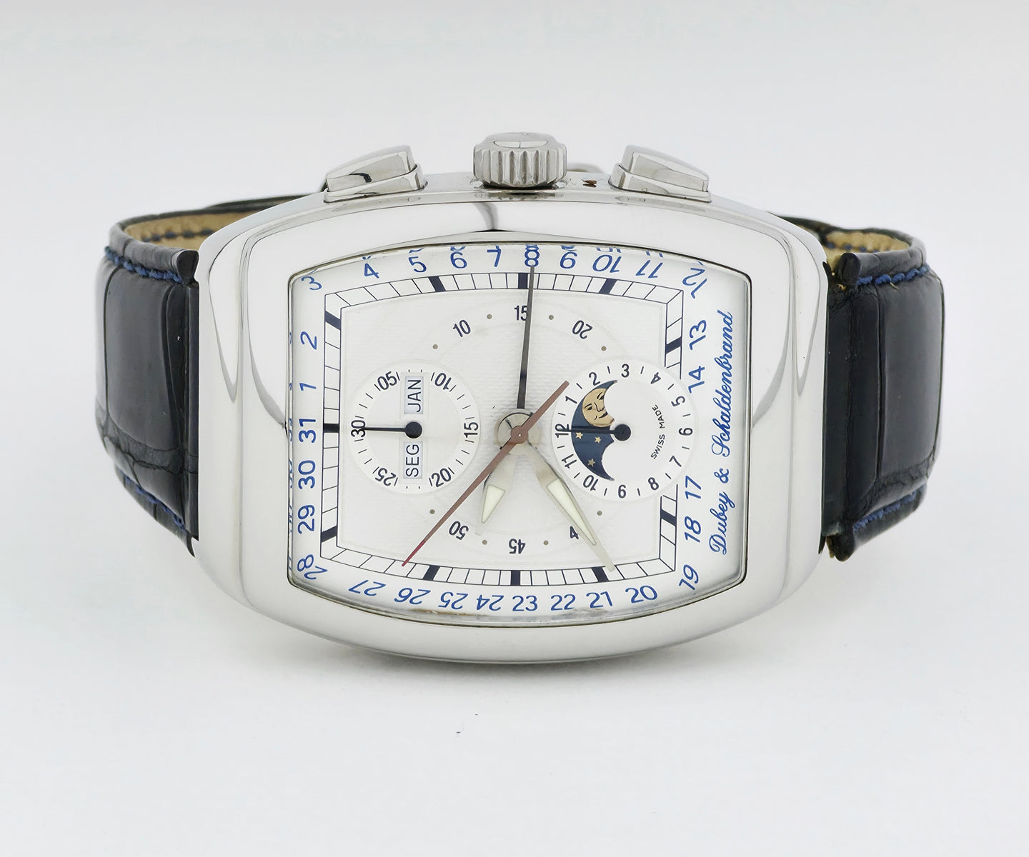 Dubey & Schaldenbrand Gran Chrono Astro Full calendar Chrono Automatic Steel Men's