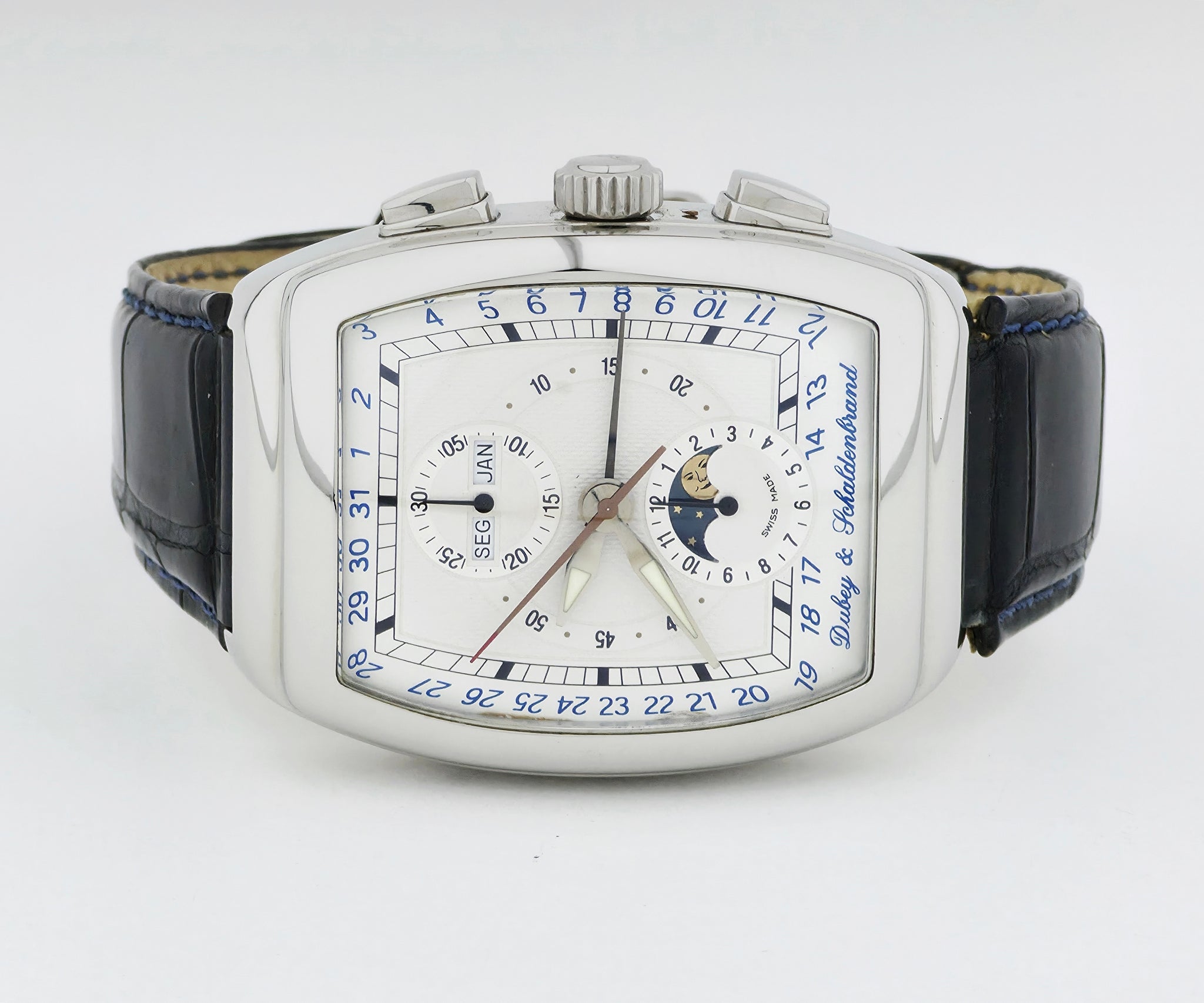 Dubey & Schaldenbrand Gran Chrono Astro Full calendar Chrono Automatic Steel Men's