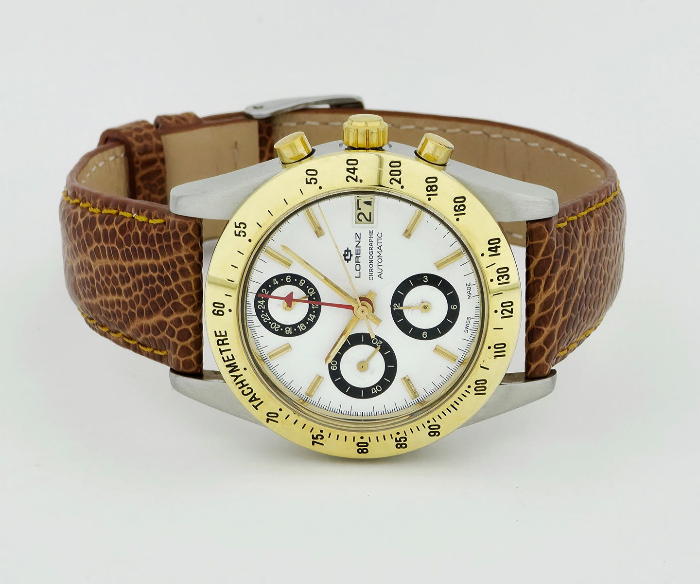 LORENZ Chronograph Automatic Lemania 5100 Two-tone case 38mm Ref: 13031