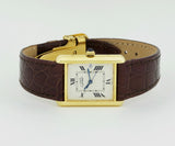 Cartier Must-de Tank Louis Quartz, 925 Silver & Gold Plated Unisex watch Ref: 2413