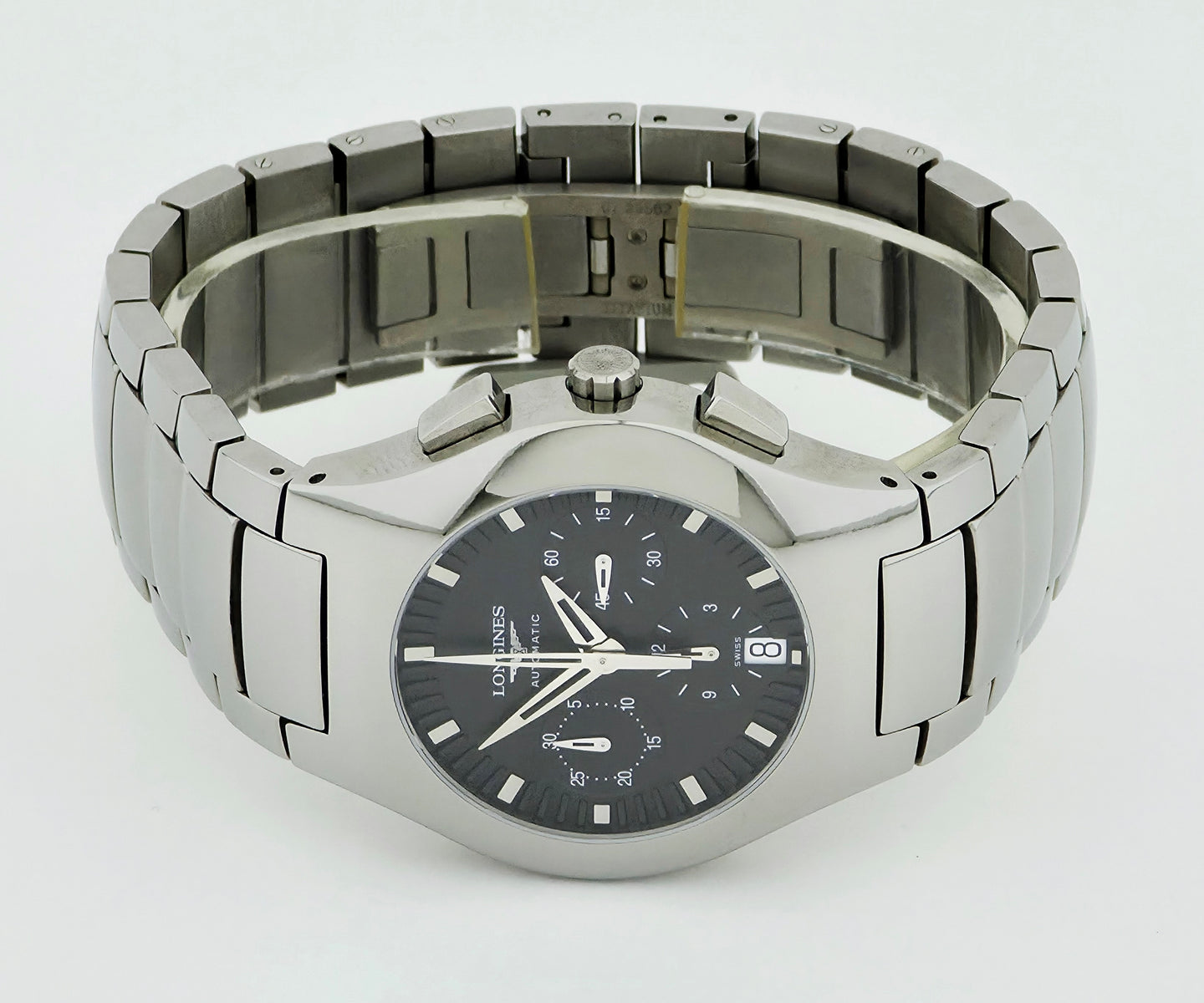 Longines Opposition Chronograph Automatic 38mm Titanium watch Ref: L3.622.1