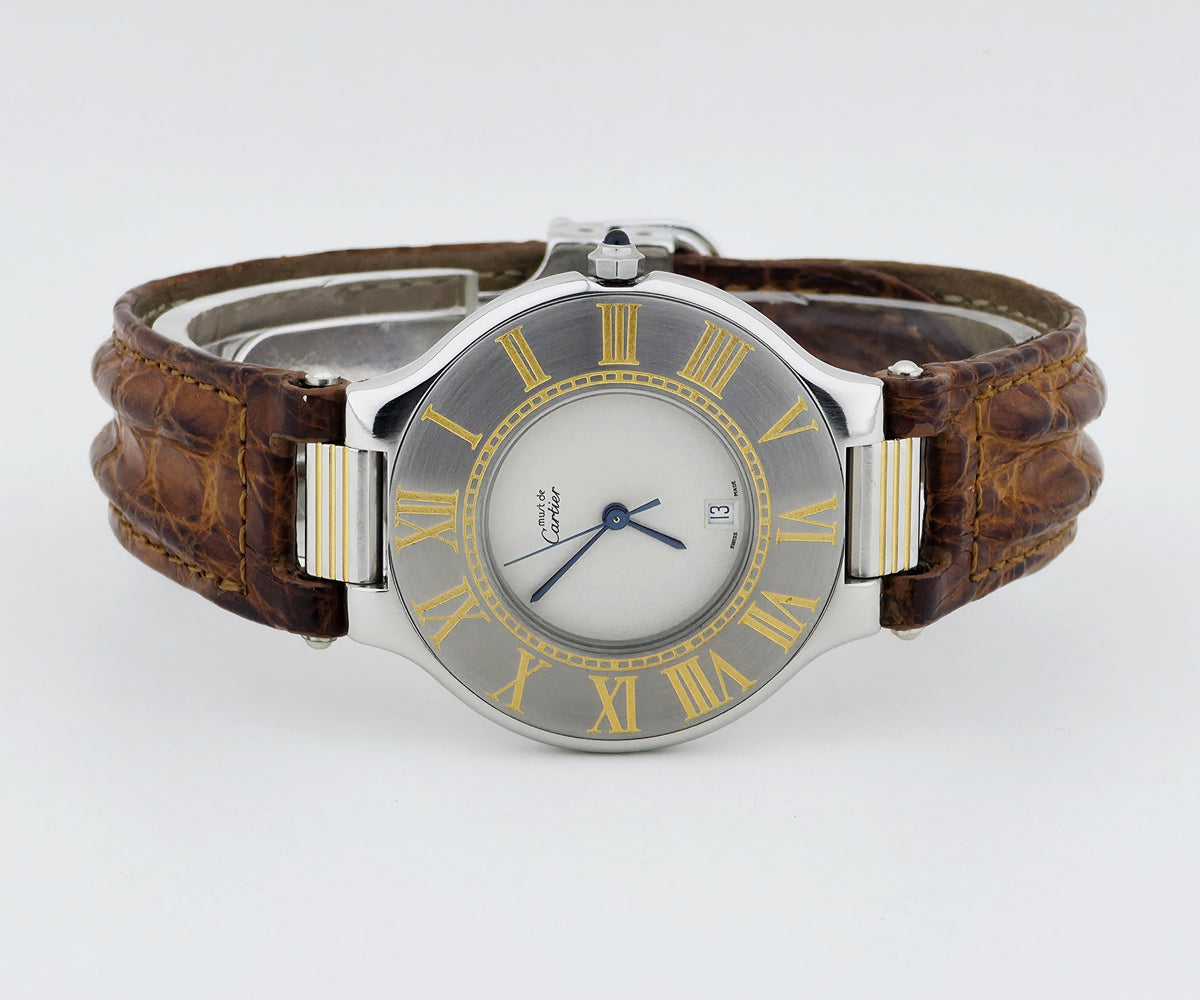 Cartier Must De 21 Quartz, Two-tone Unisex watch Ref: 9011