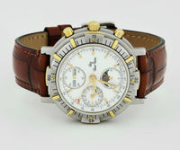 Lucien Rochat chrono automatic 7751 Full calendar, Moonphase. Steel & 18k Gold 42mm