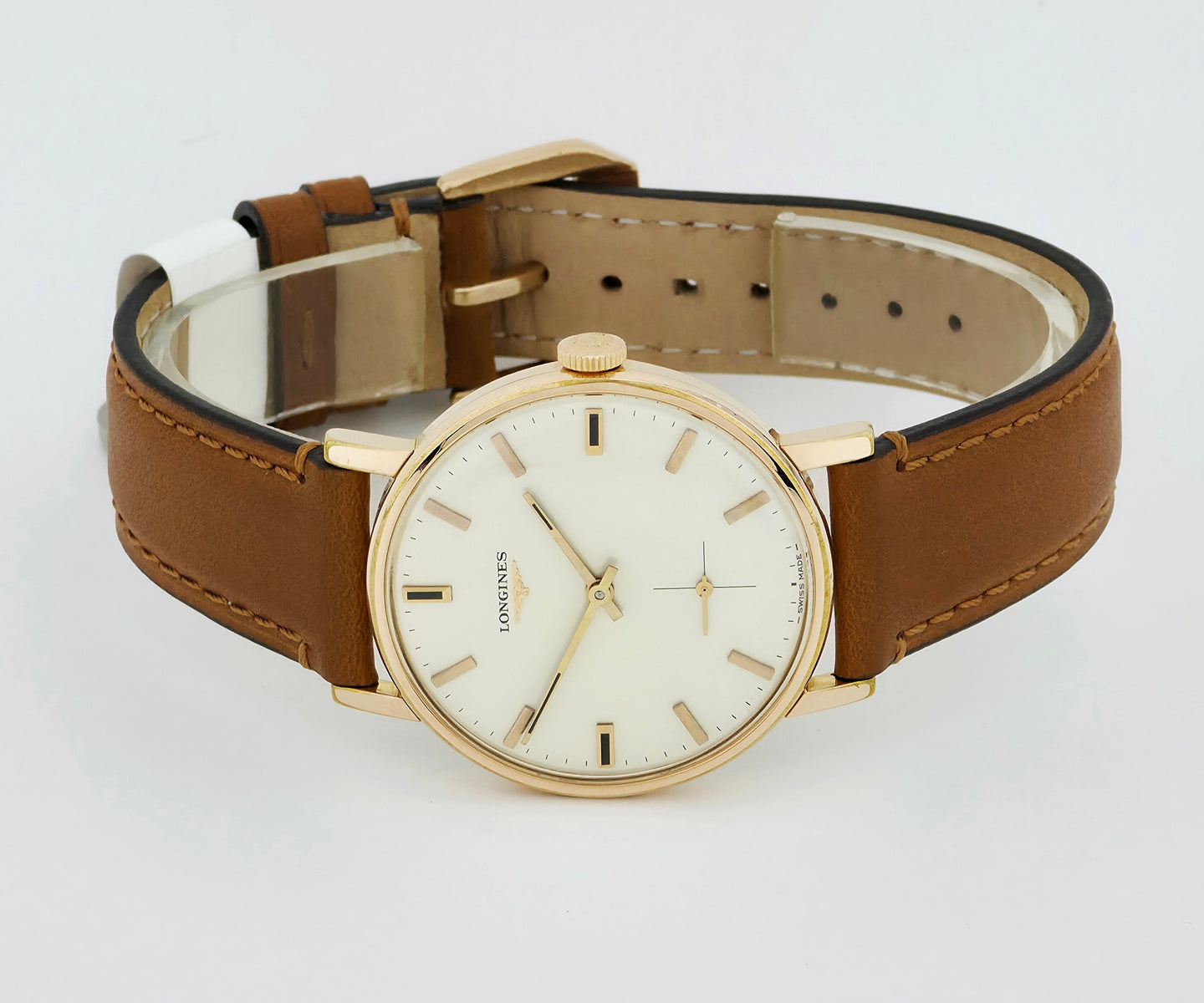 Vintage LONGINES mechanical Cal.490 Steel & Gold plated case 35mm Ref: 8237