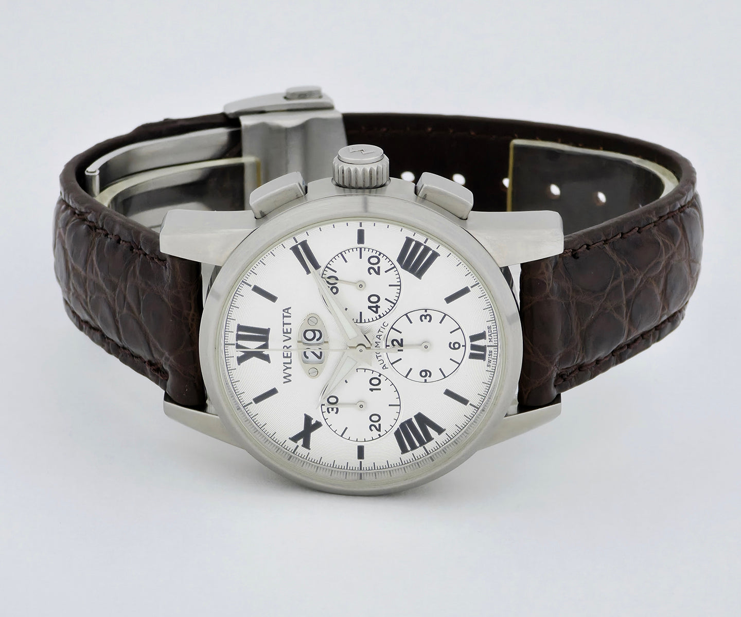 Wyler Vetta Espacite chronograph automatic Big-date 40mm Steel case