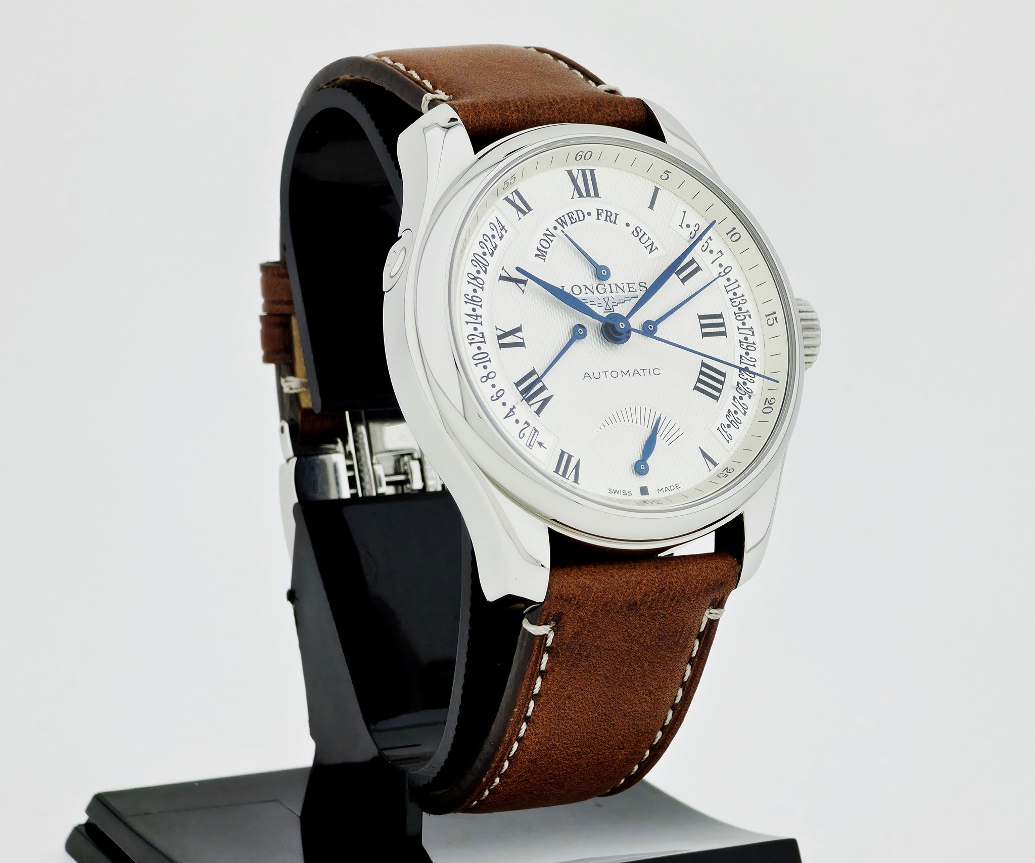 LONGINES Master Collection Retrograde Calendar & Power Reserve 44mm Steel case L2.716.4